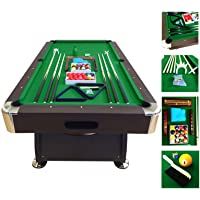 Los mejores  - Mesa de Billar Juegos de Billar Pool 7 ft Carambola Full Medición de 188 X 96 cm Mod. Green Season